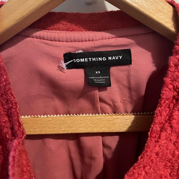 Something Navy Red Teddy Jacket - Picture 6 of 15